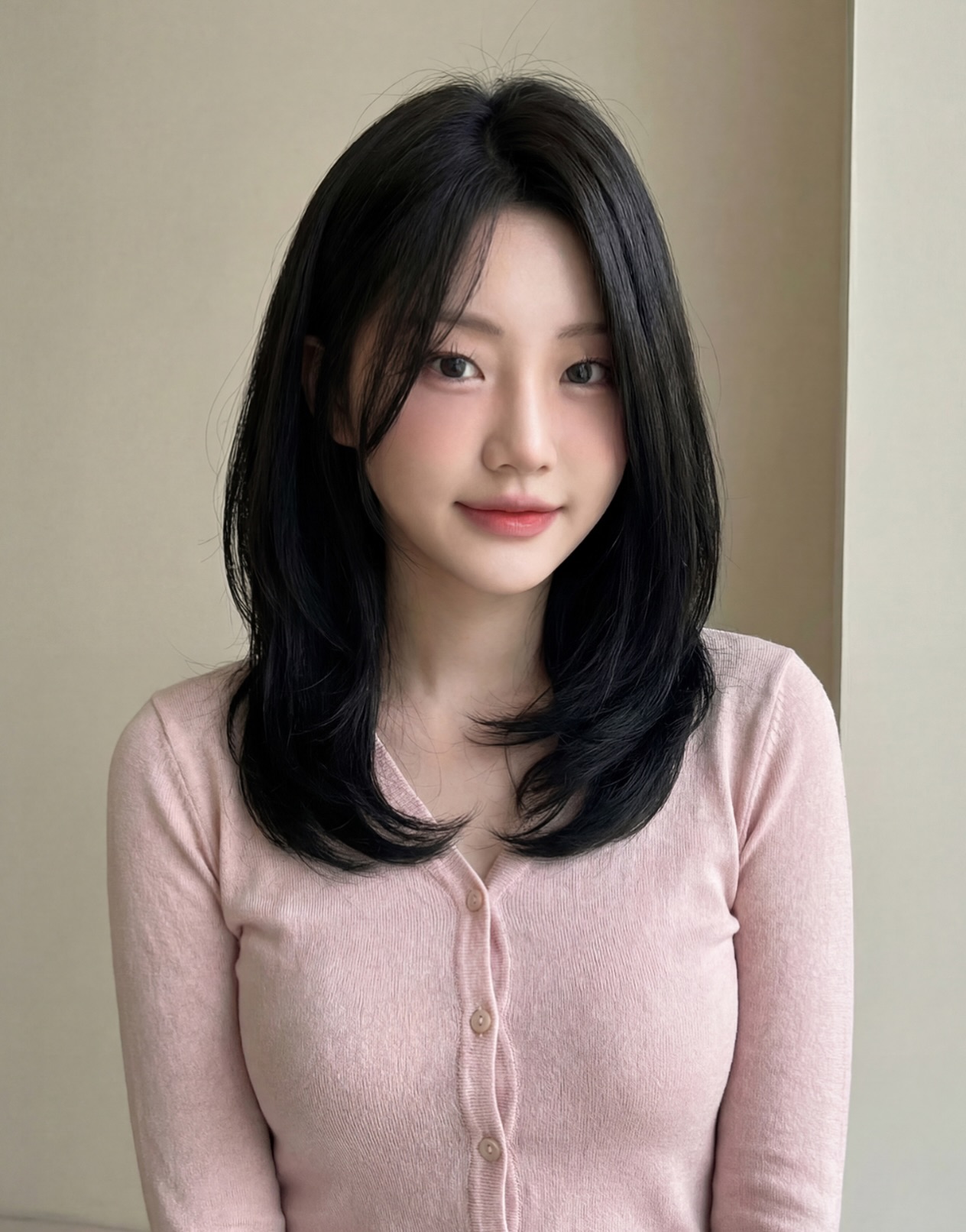 Modern Medium Cut with Face-Framing Layers