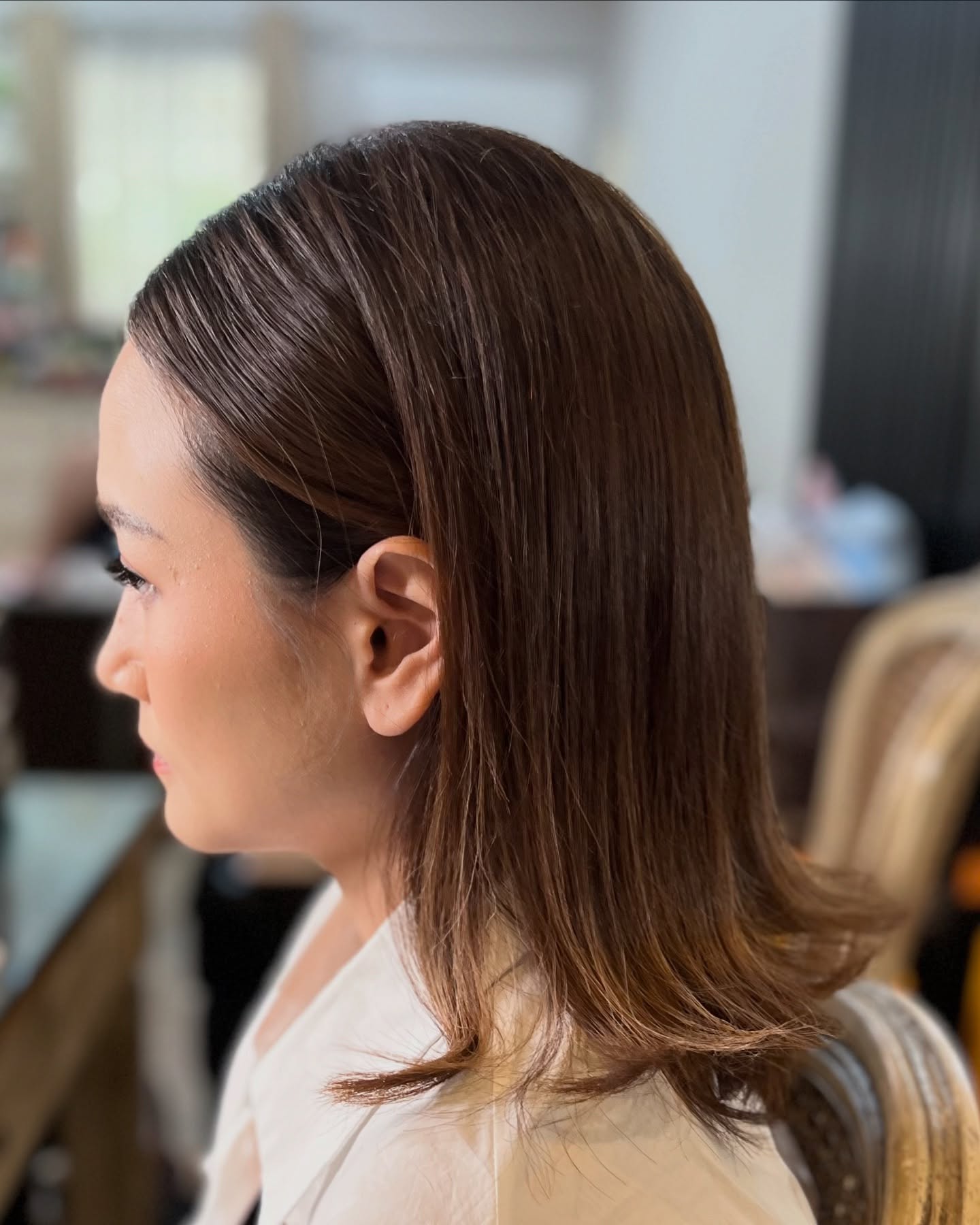 Sleek Long Blunt Cut with Subtle Layers