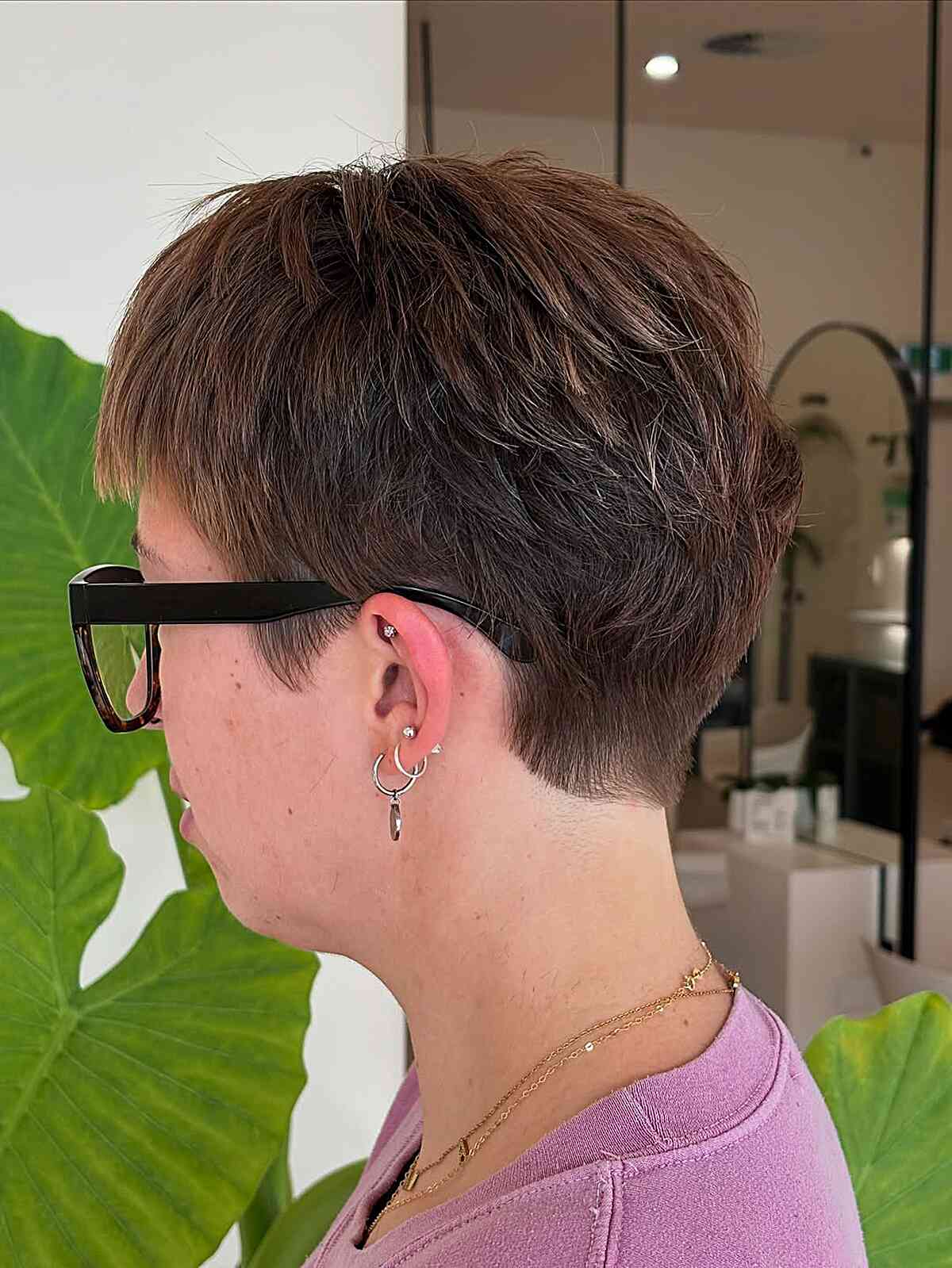 Textured Pixie Cut with Tapered Nape