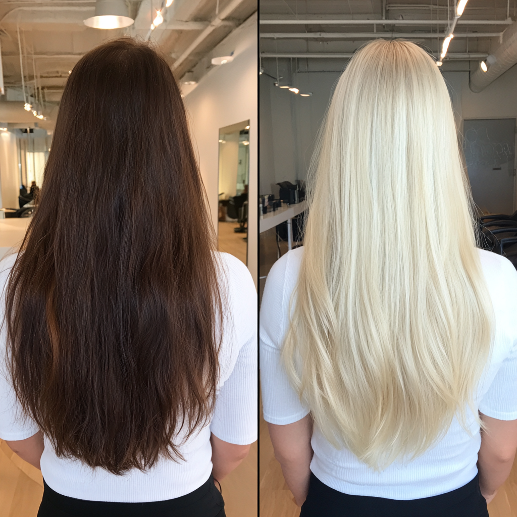 Bright Blonde Long Layers with Subtle Dimension