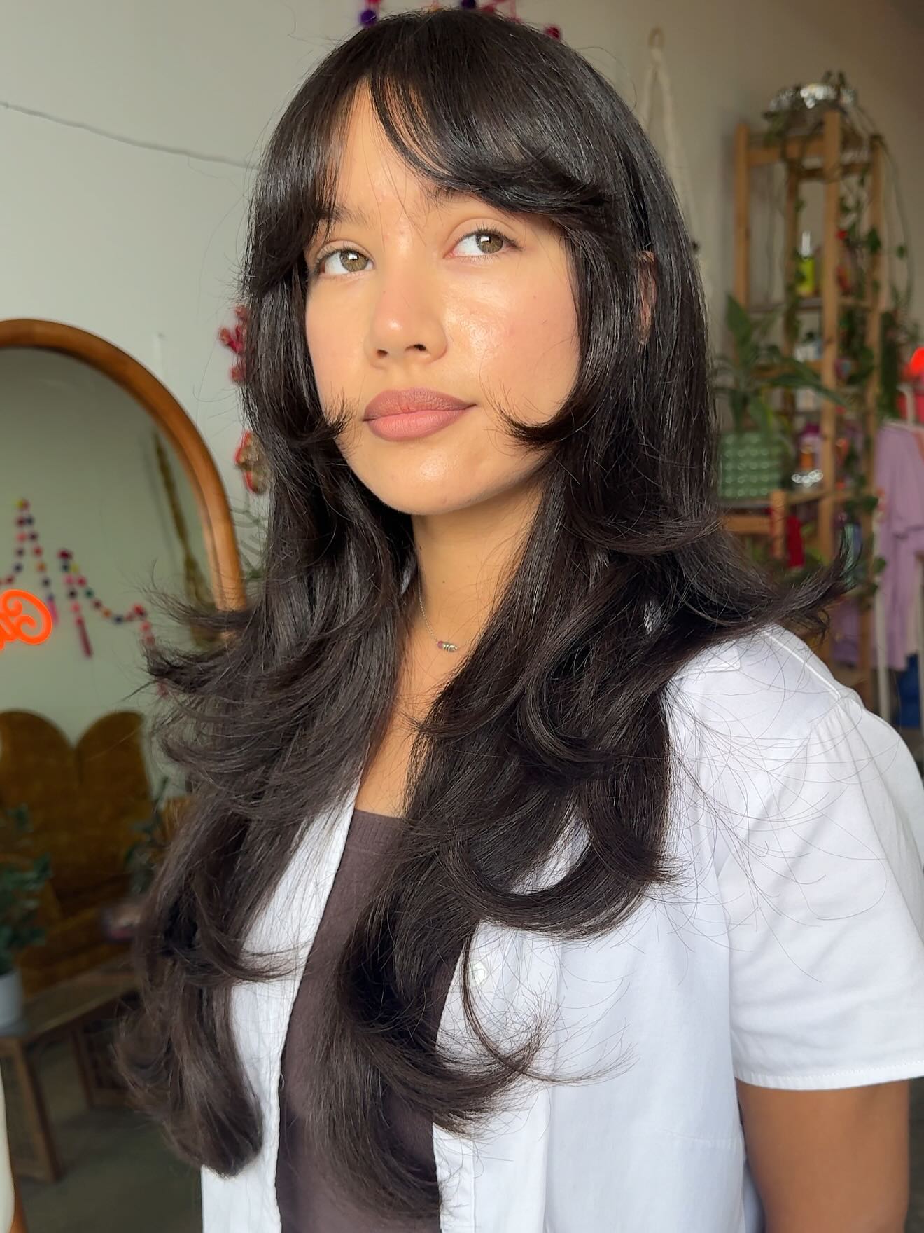 Chic Long Layered Cut with Soft Face-Framing Layers