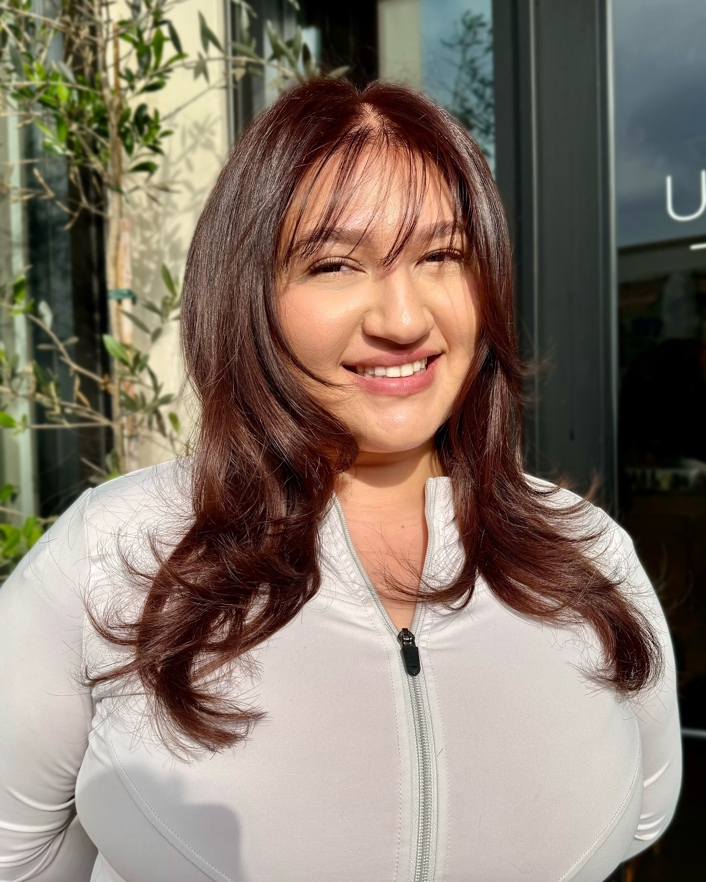 Chic Wispy Bangs with Long Layered Locks