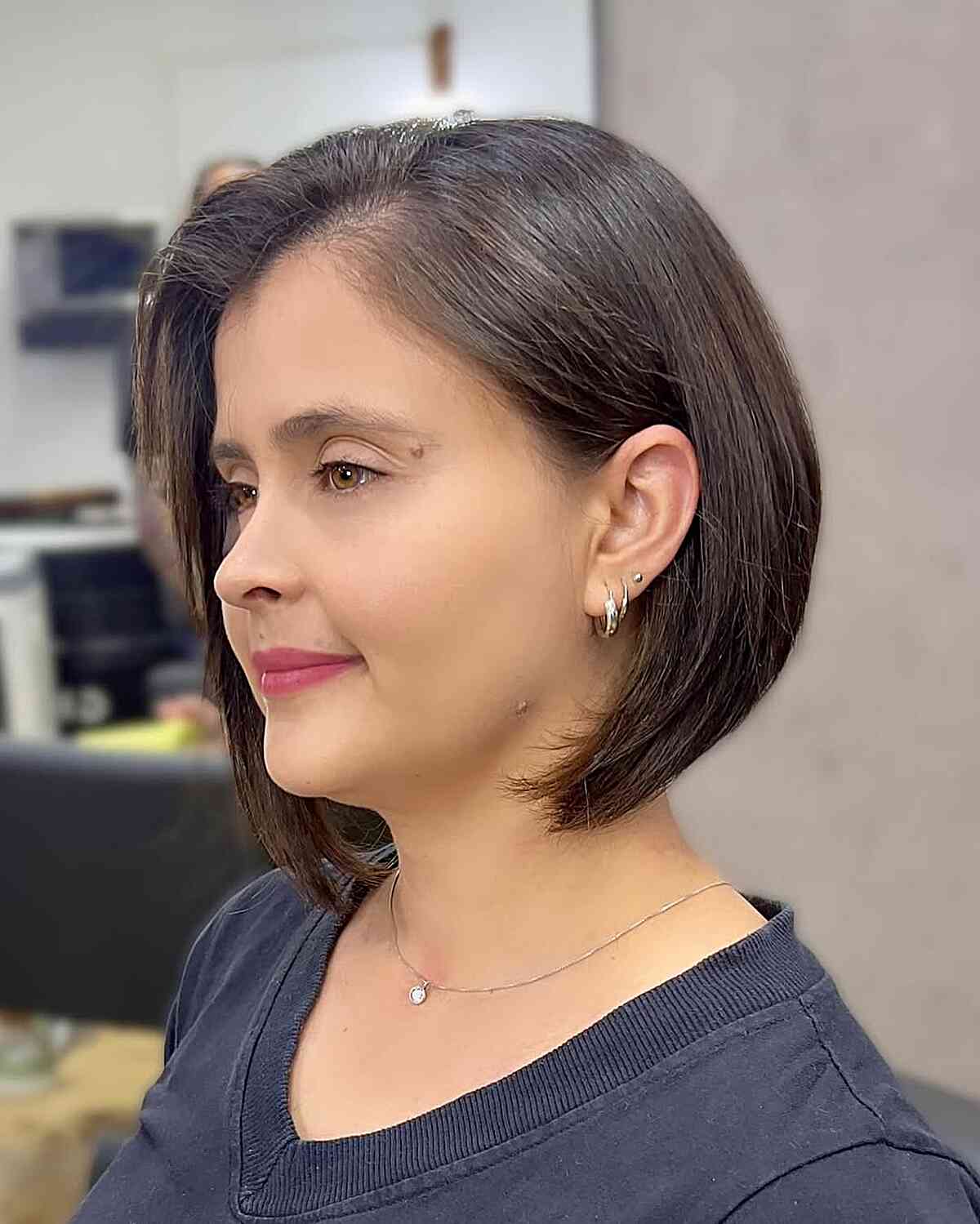 Sleek Blunt Bob with Subtle Layers