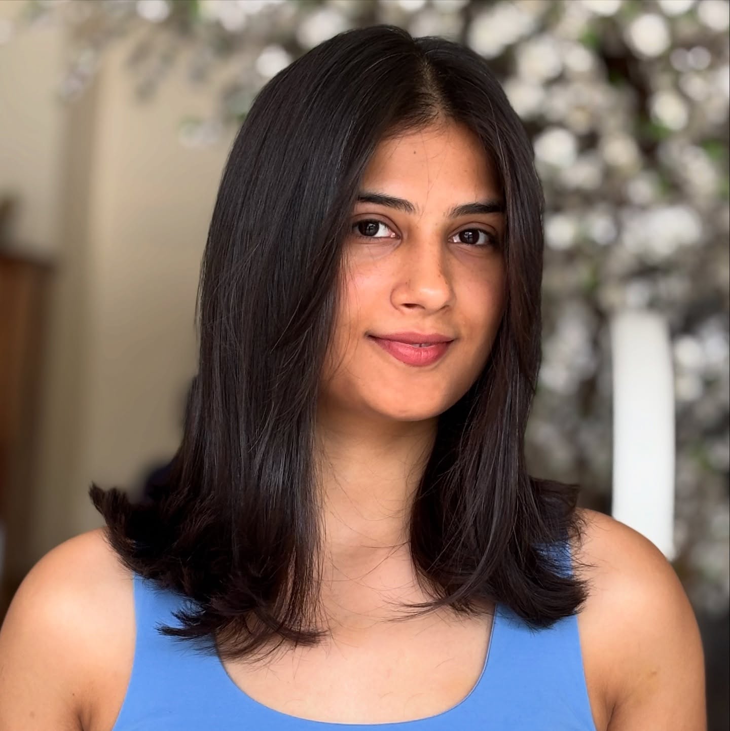 Smooth and Sleek Shoulder-Length Cut with Subtle Layers