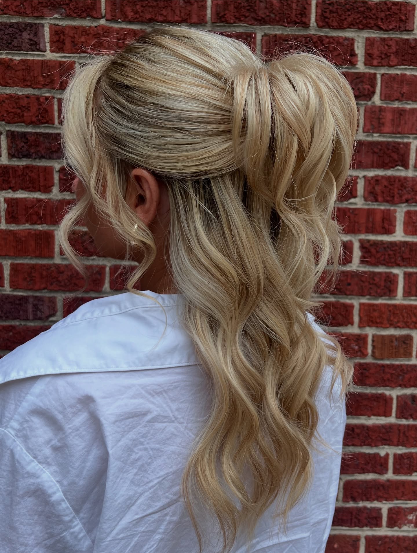 Textured Half-Up Style with Loose Waves