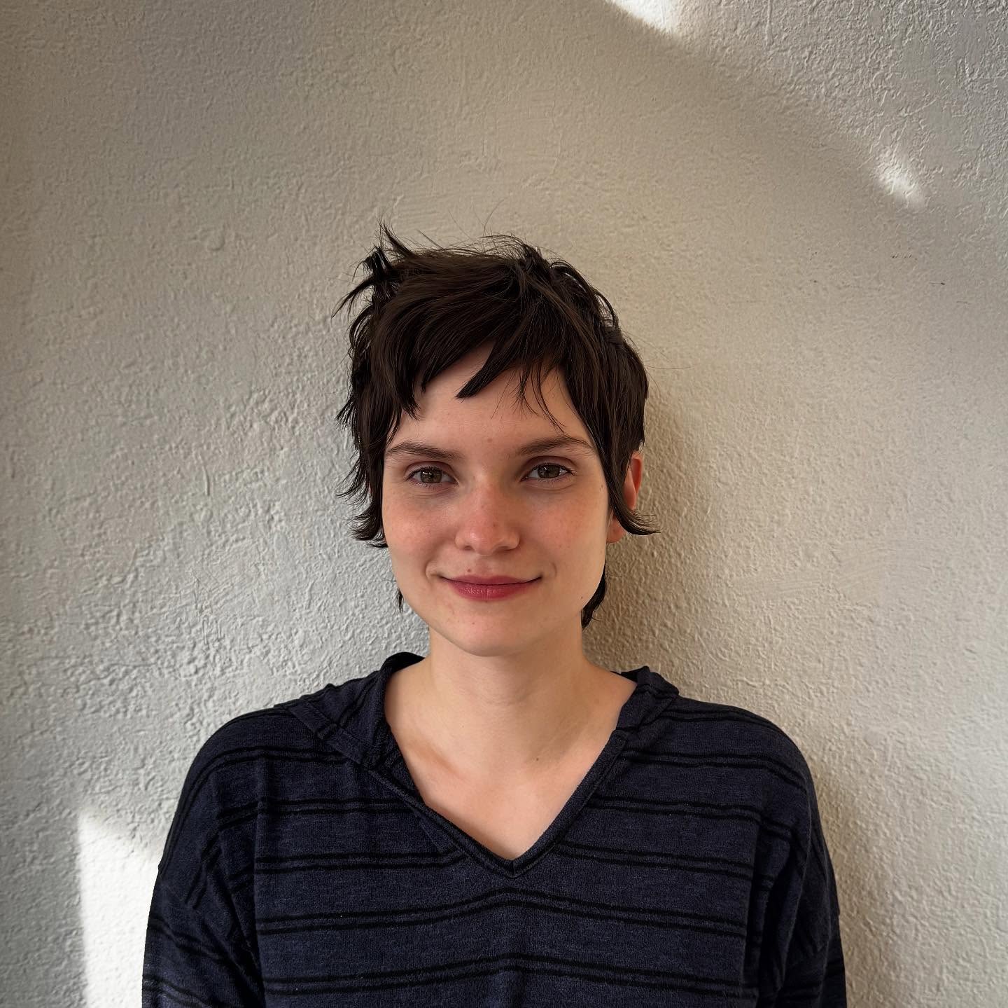 Textured Short Cut with Edgy Layers
