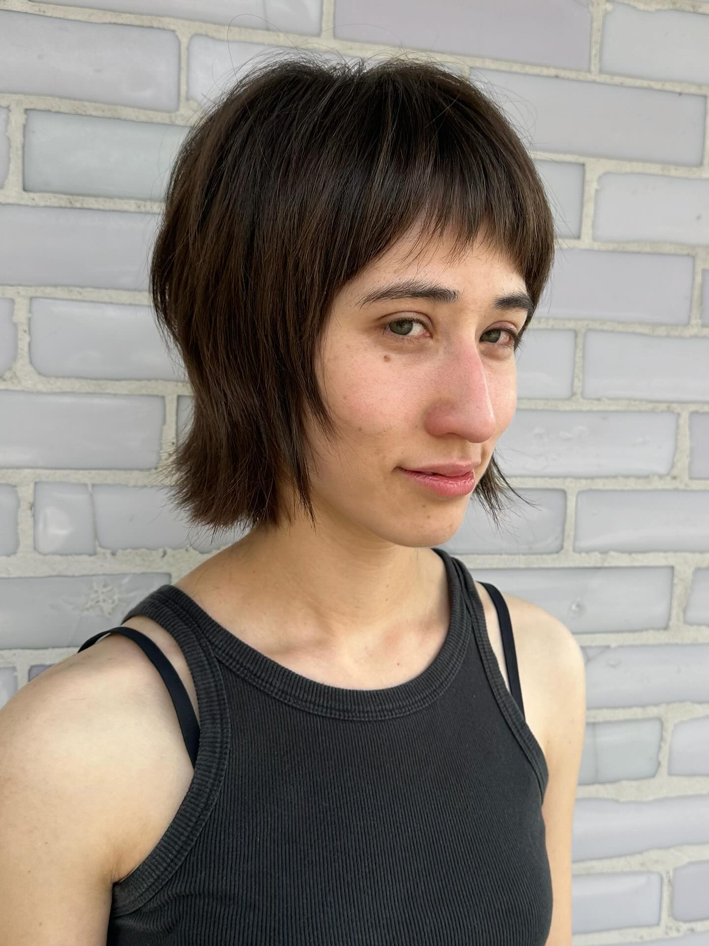 Textured Short Shag with Soft Fringe