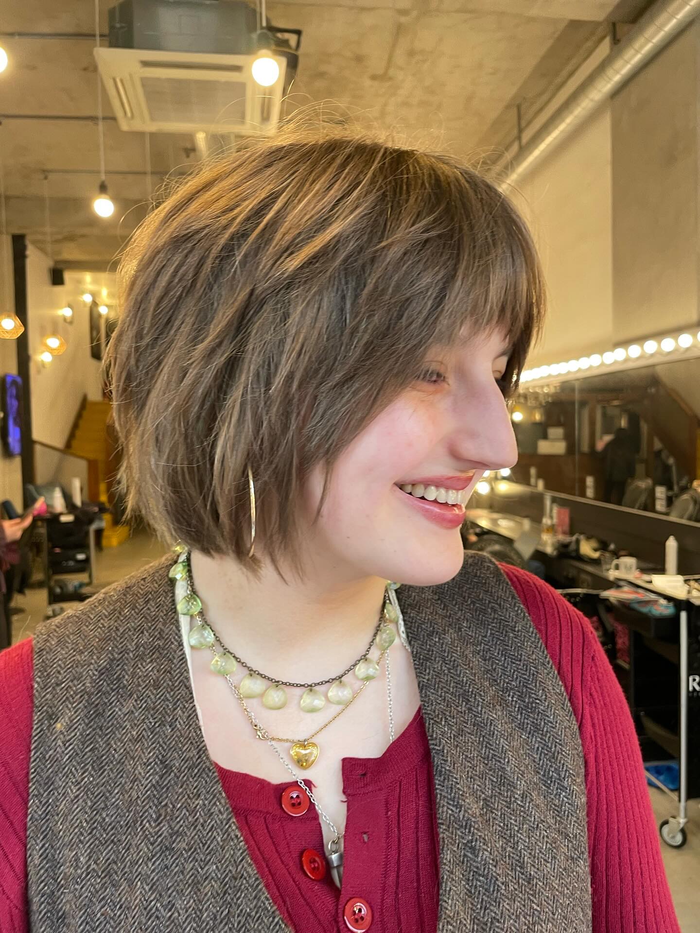 Chic Textured Bob with Subtle Layers