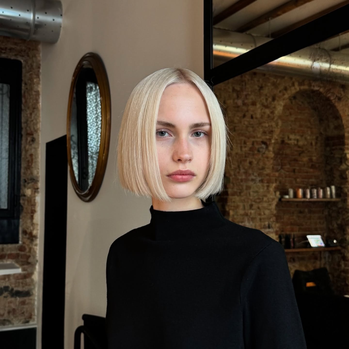Modern Blunt Bob with Subtle Gloss