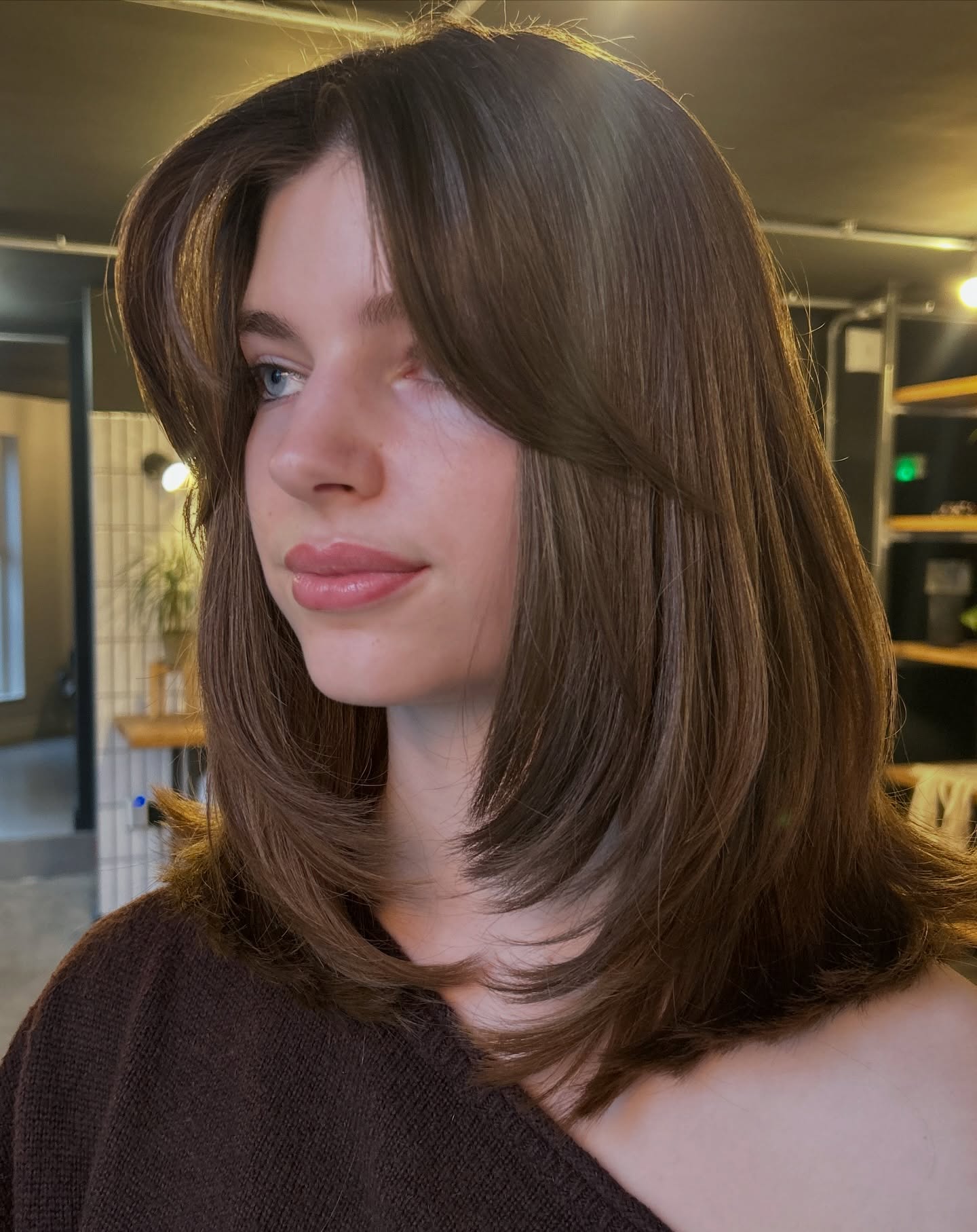 Modern Smooth Layered Cut with Soft Face-Framing Layers