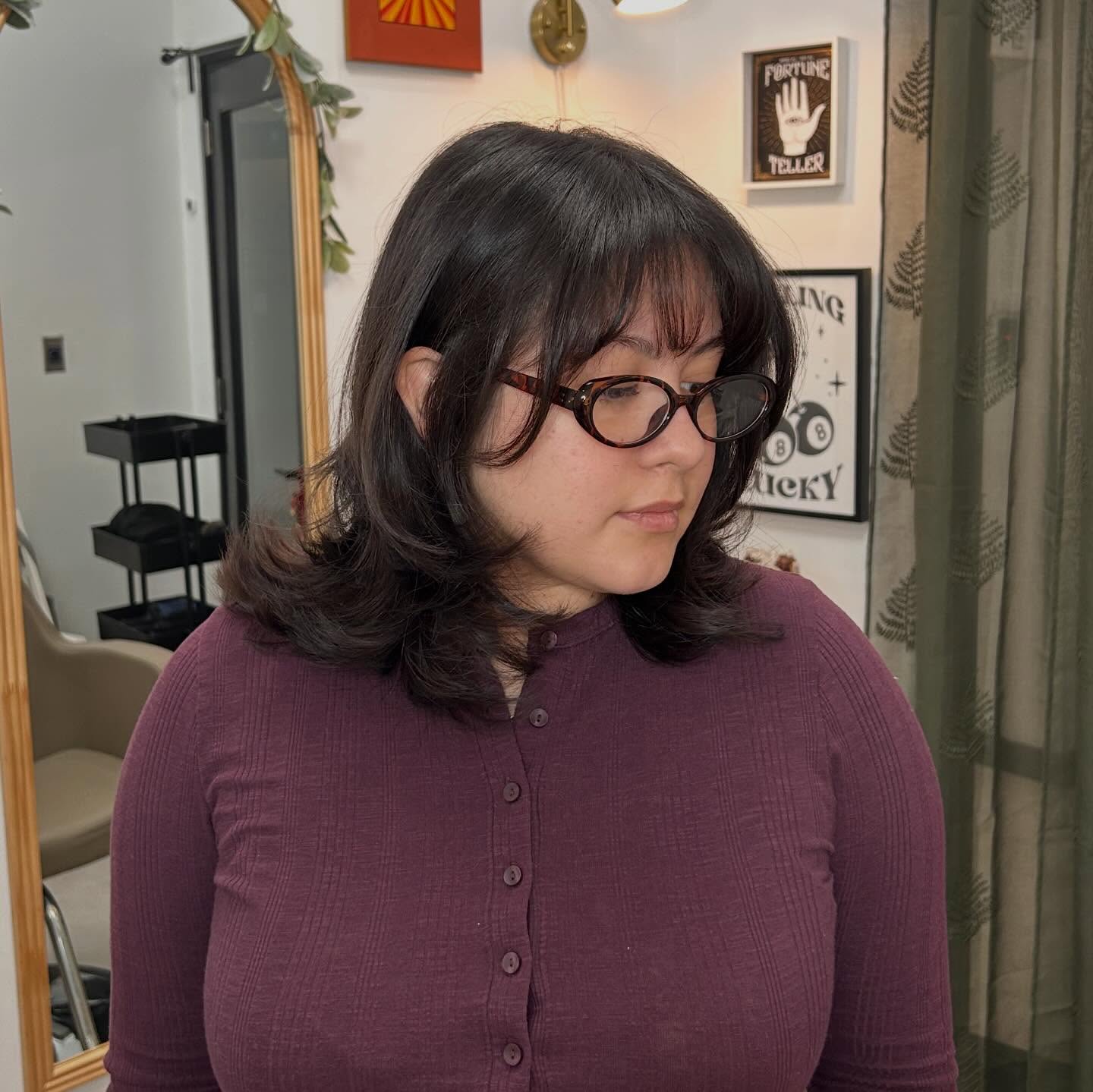 Soft Layered Cut with Face-Framing Bangs