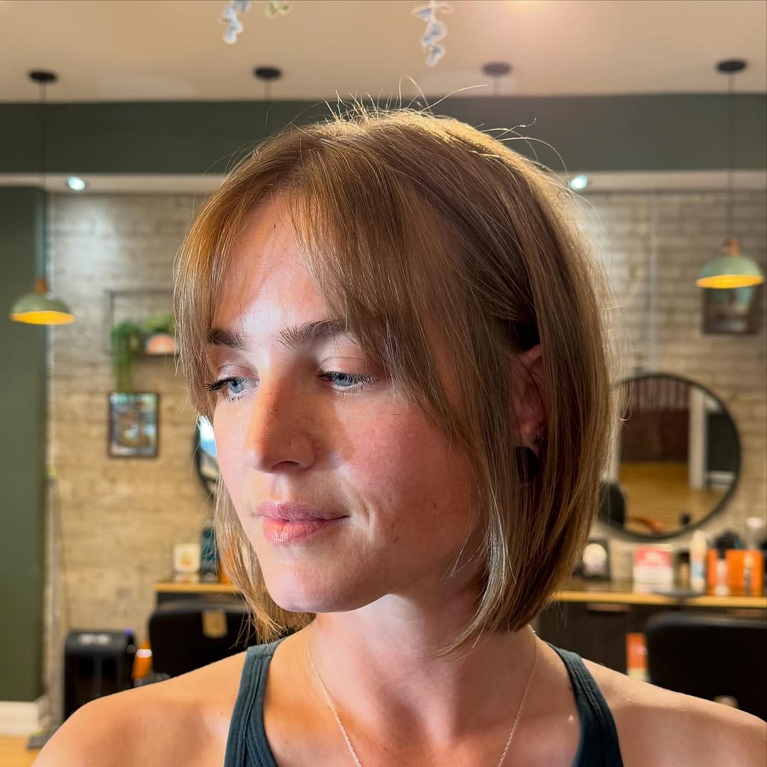 Softly Textured Bob with Subtle Face-Framing Layers