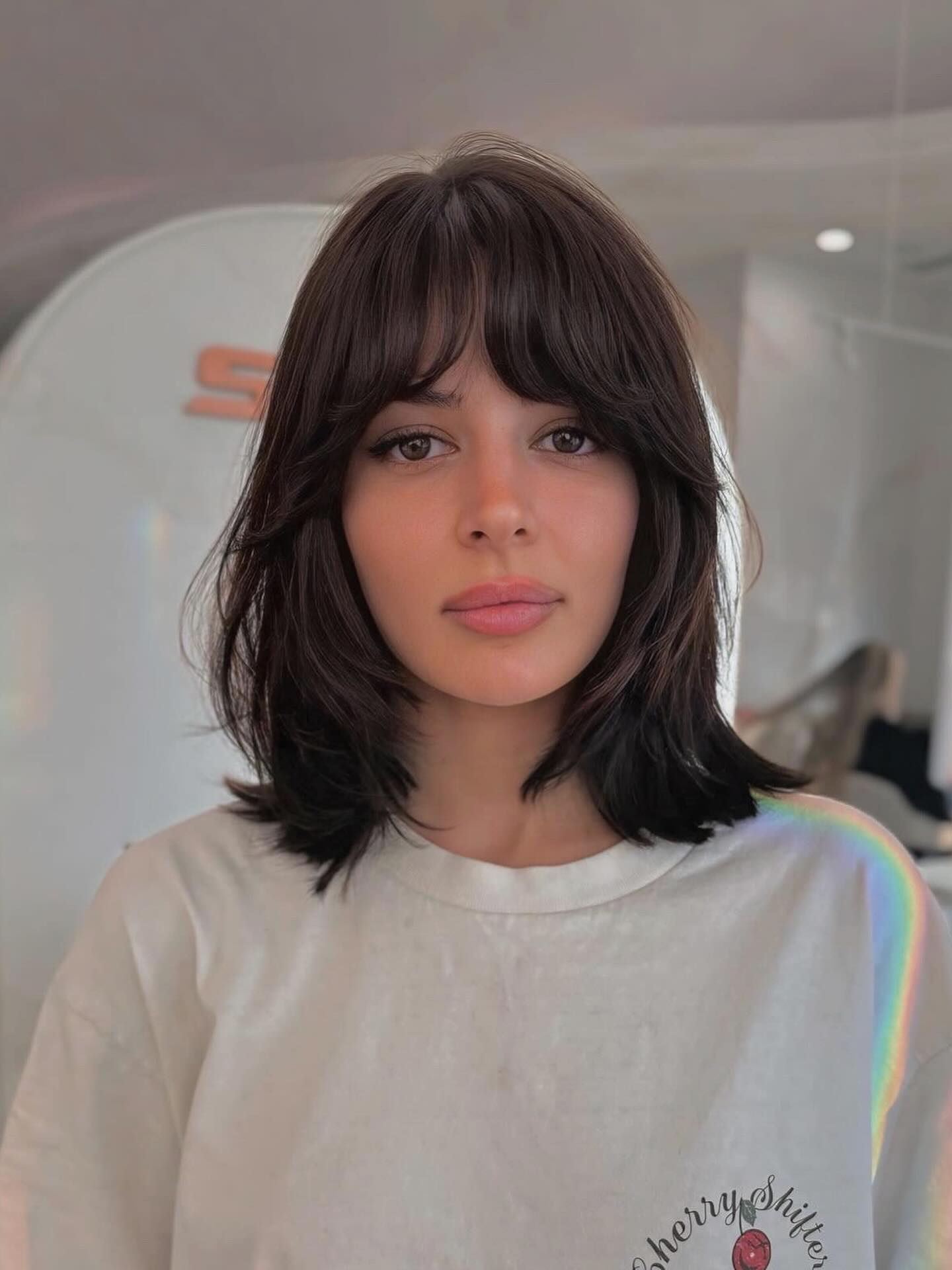 Chic Layered Bob with Textured Bangs