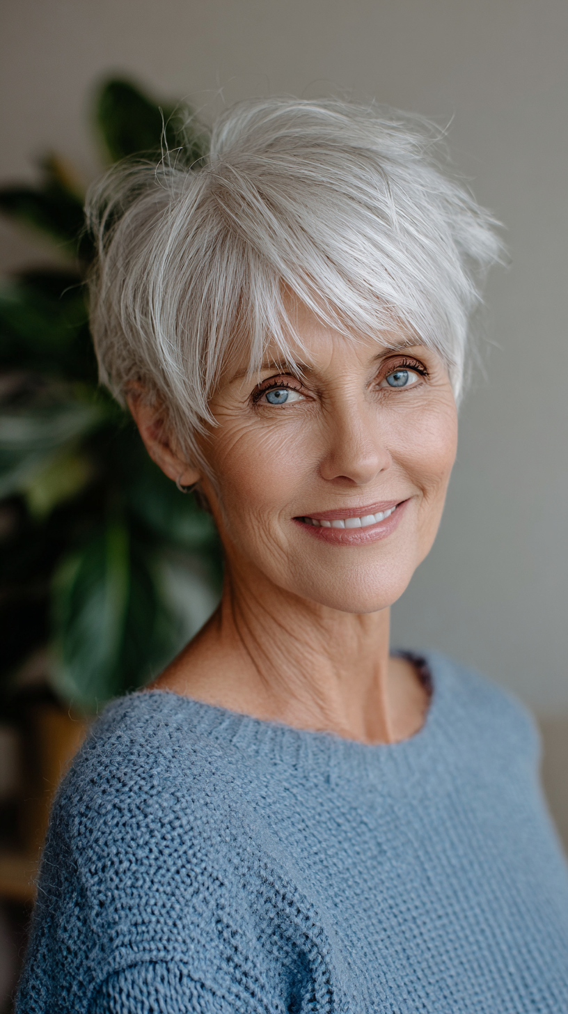 Chic Textured Pixie Cut with Soft, Wispy Layers