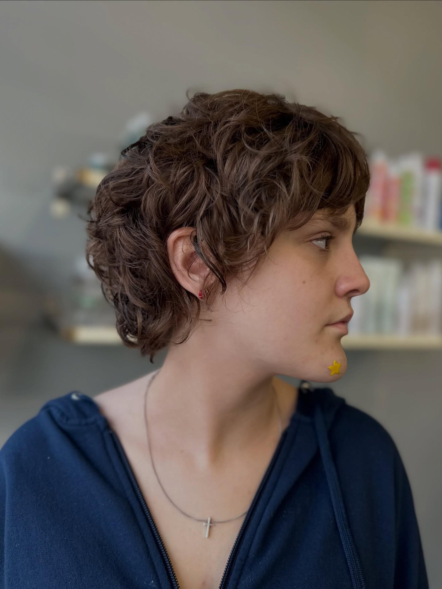 Modern Curly Pixie with Defined Curls