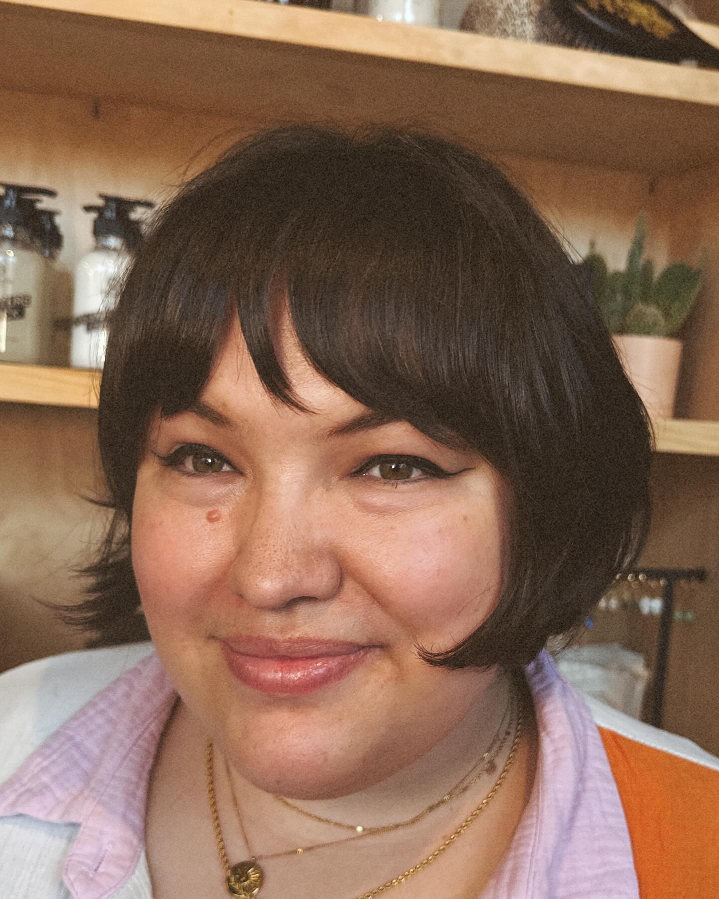 Modern Textured Bob with Soft Bangs