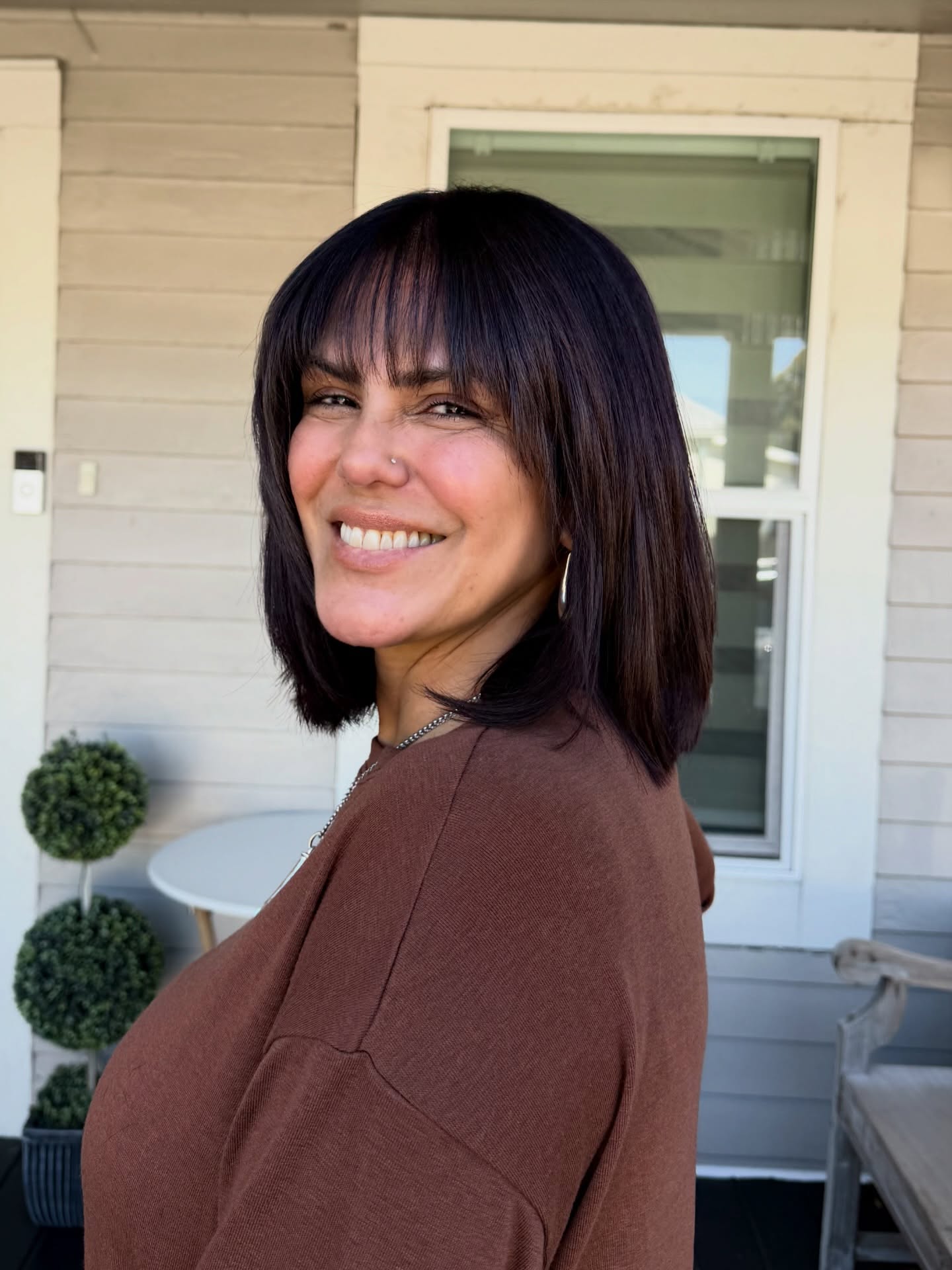 Stylish Blunt Bob with Soft Bangs