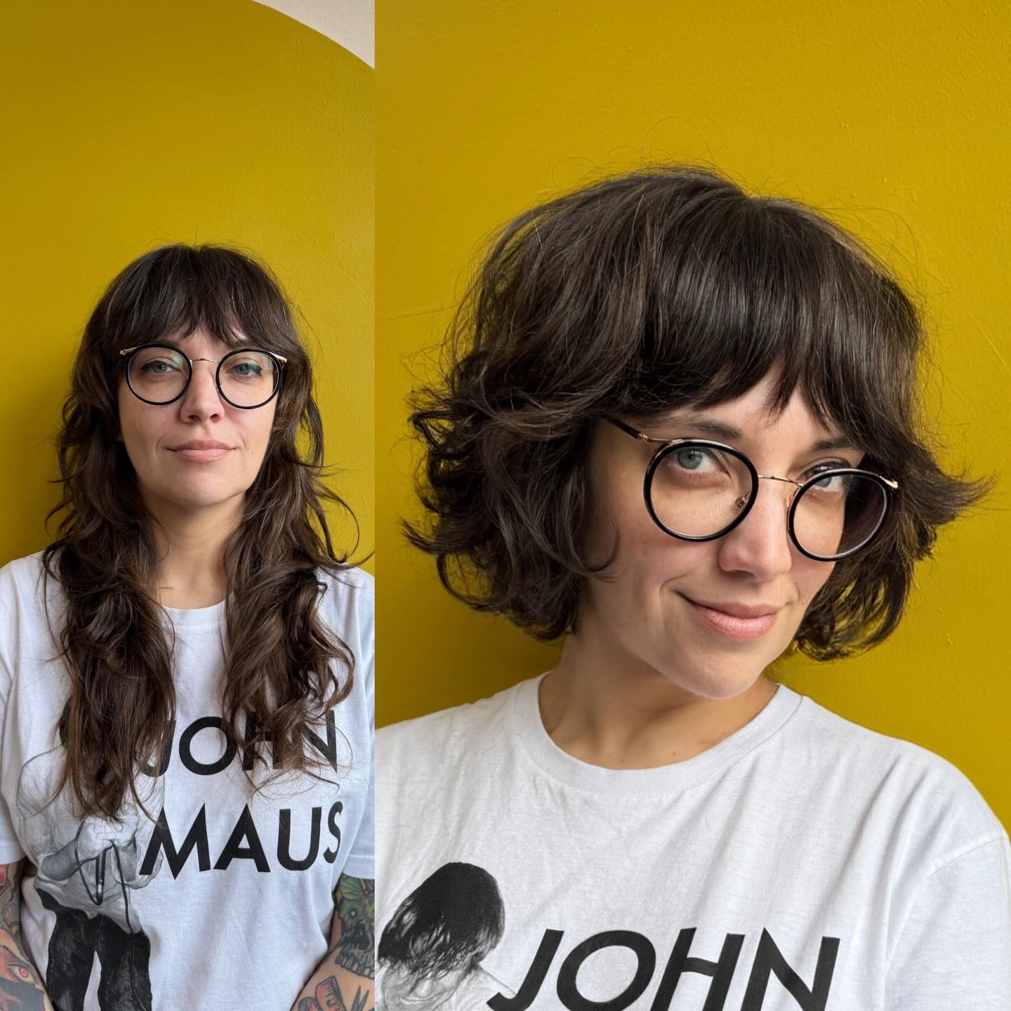 Textured Short Bob with Playful Bangs