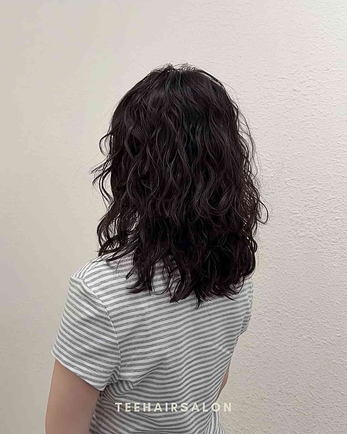 Textured Wavy Perm with Natural Movement