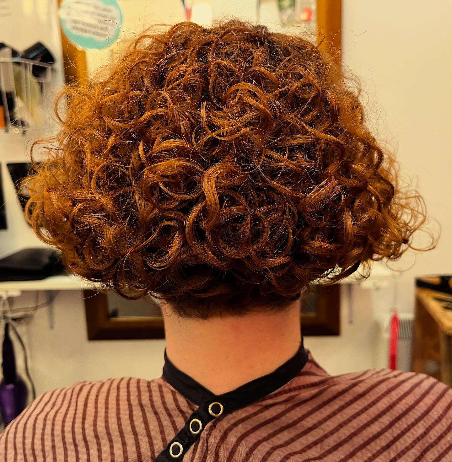 Vibrant Curly Bob with Defined Curls