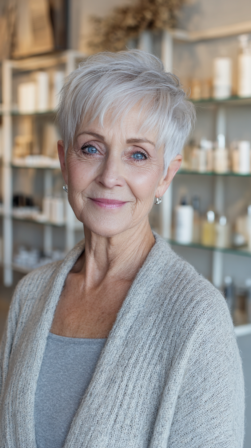 Chic Textured Short Pixie with Soft Layers