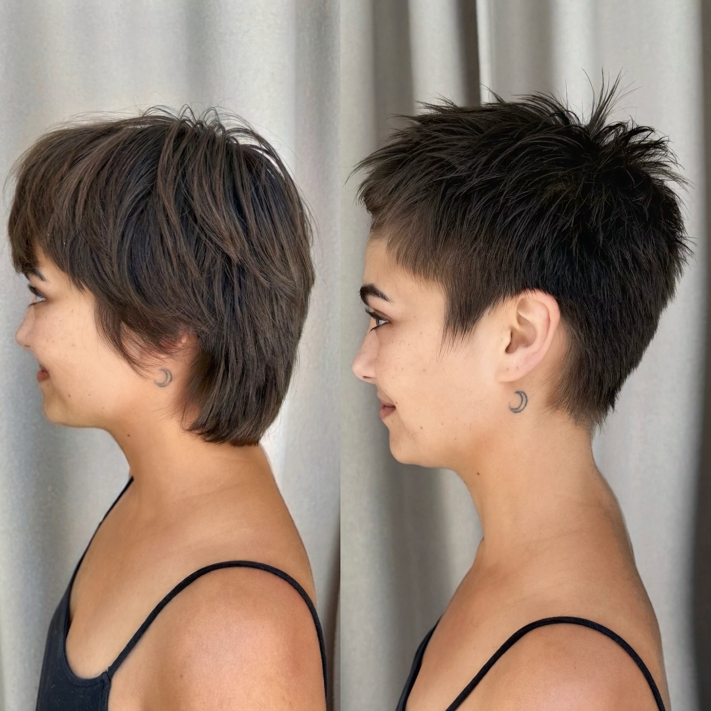 Dynamic Textured Pixie Shag with Edgy Layers