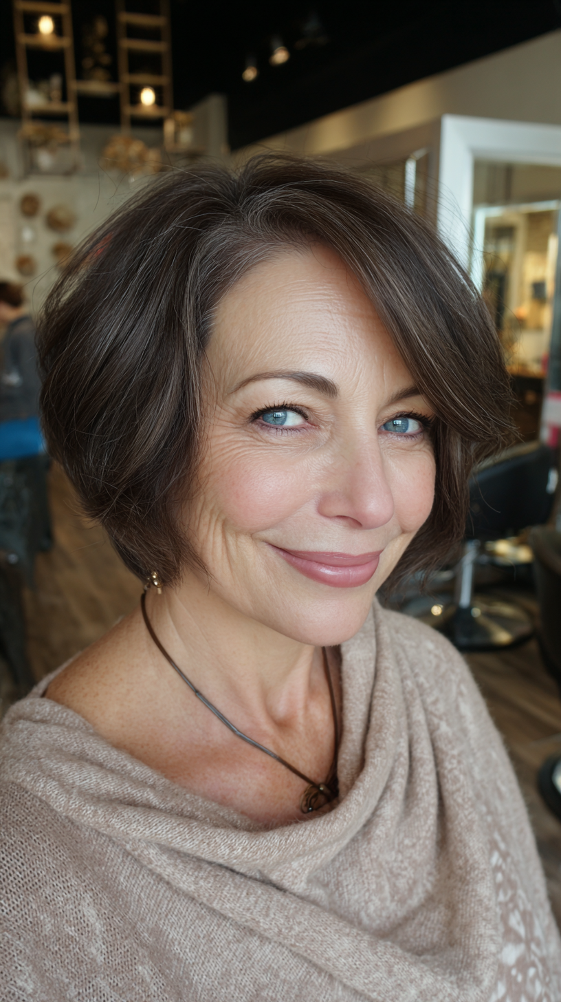 Modern Textured Bob with Soft Waves