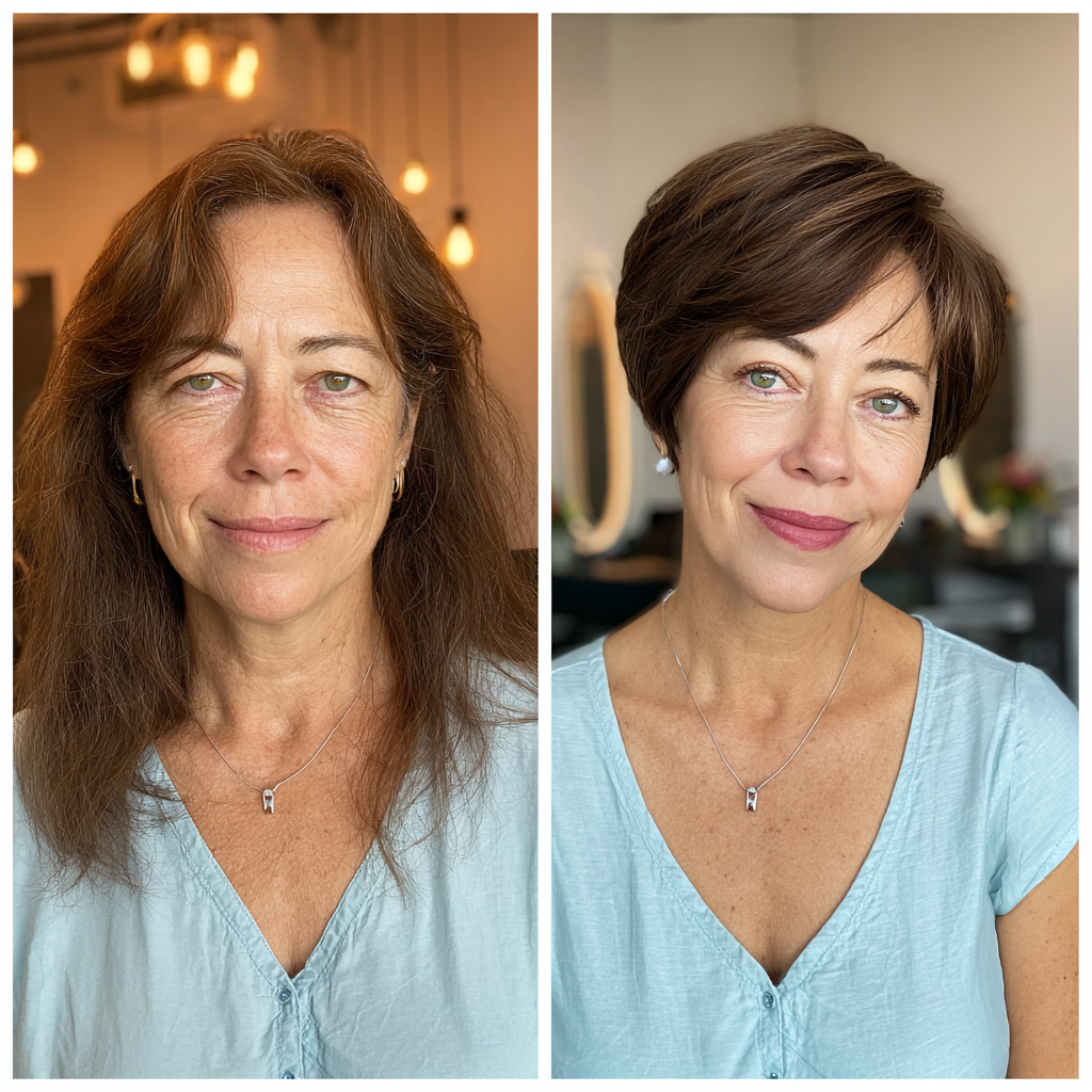 Modern Textured Brown Short Bob with Soft Layers