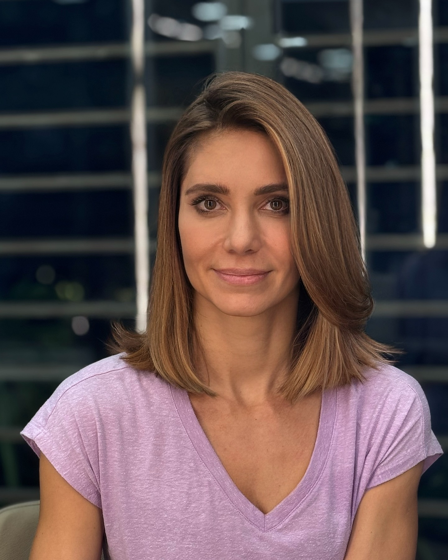 Polished Long Bob with Subtle Face-Frame