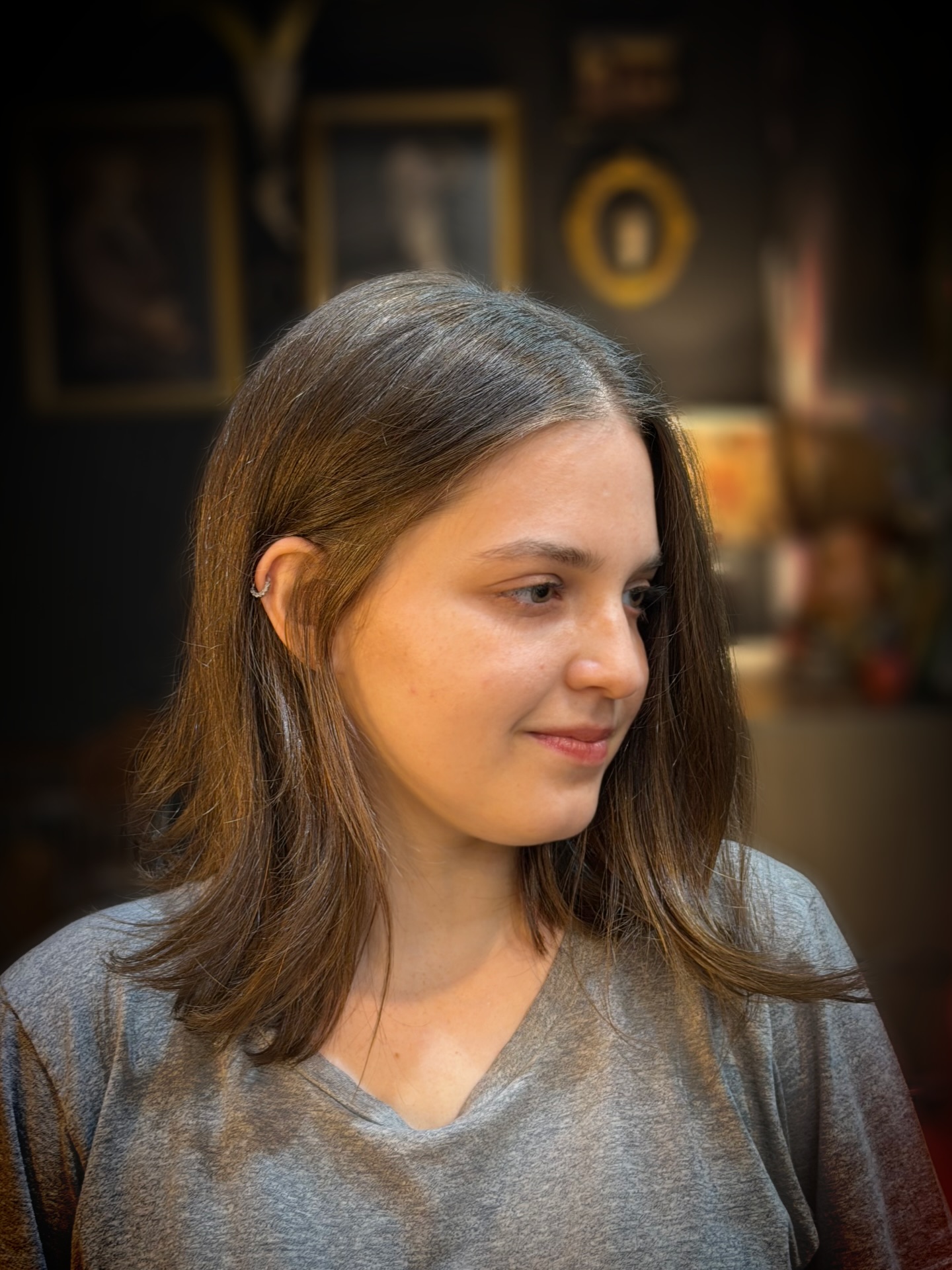 Softly Textured Long Bob with Subtle Movement