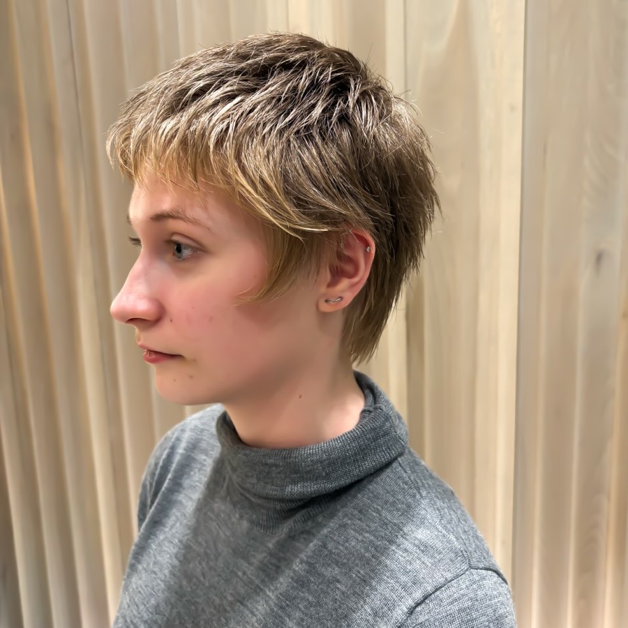 Textured Pixie Shag with Soft Edge Layers