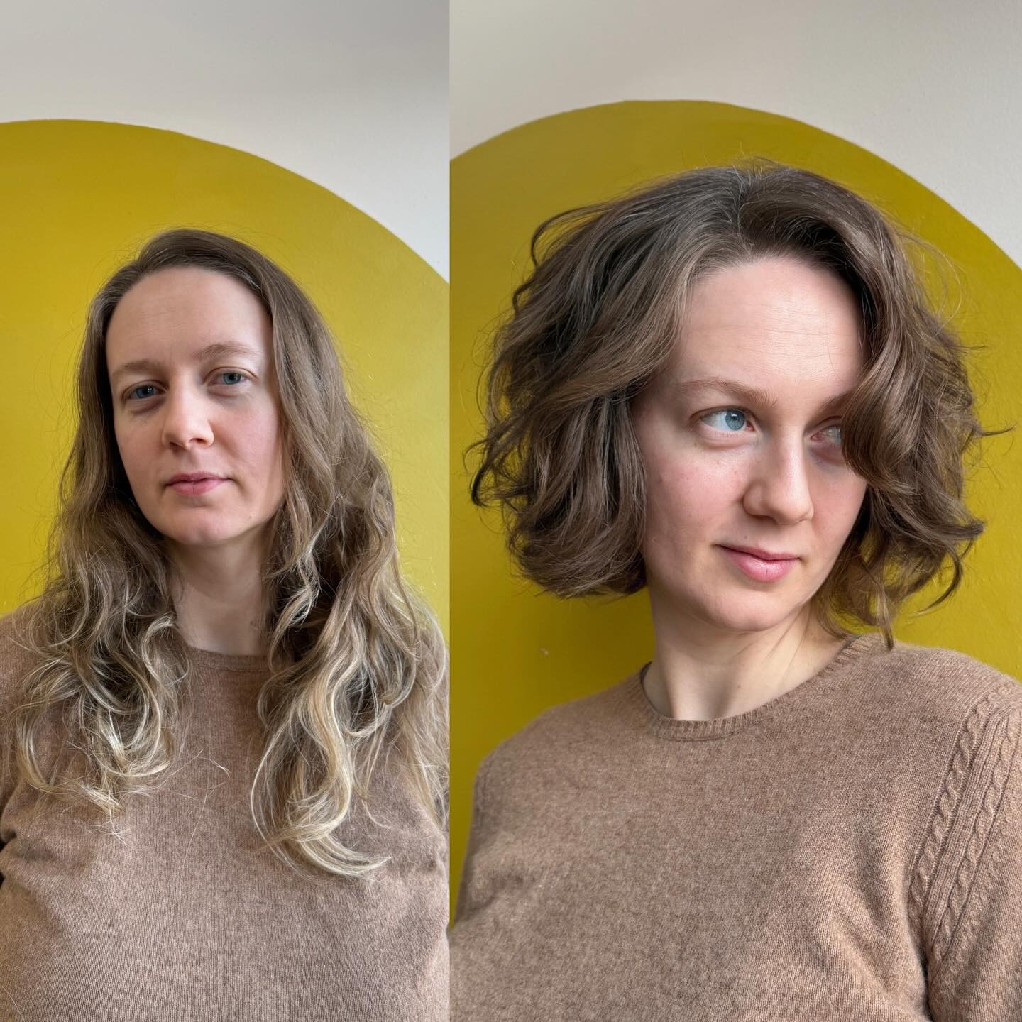 Textured Shoulder-Length Cut with Soft Waves