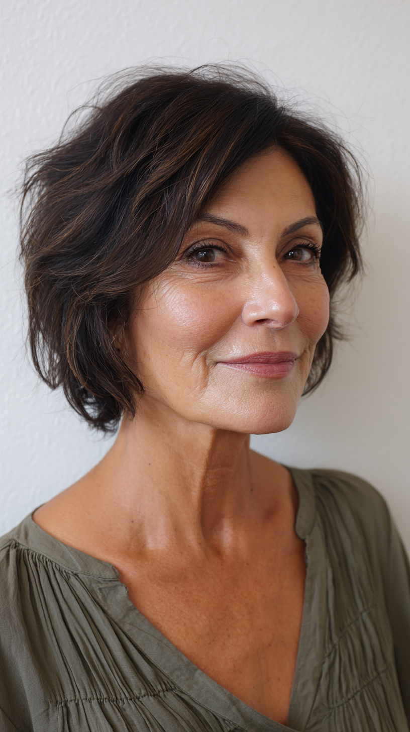 Chic Textured Bob with Soft Waves