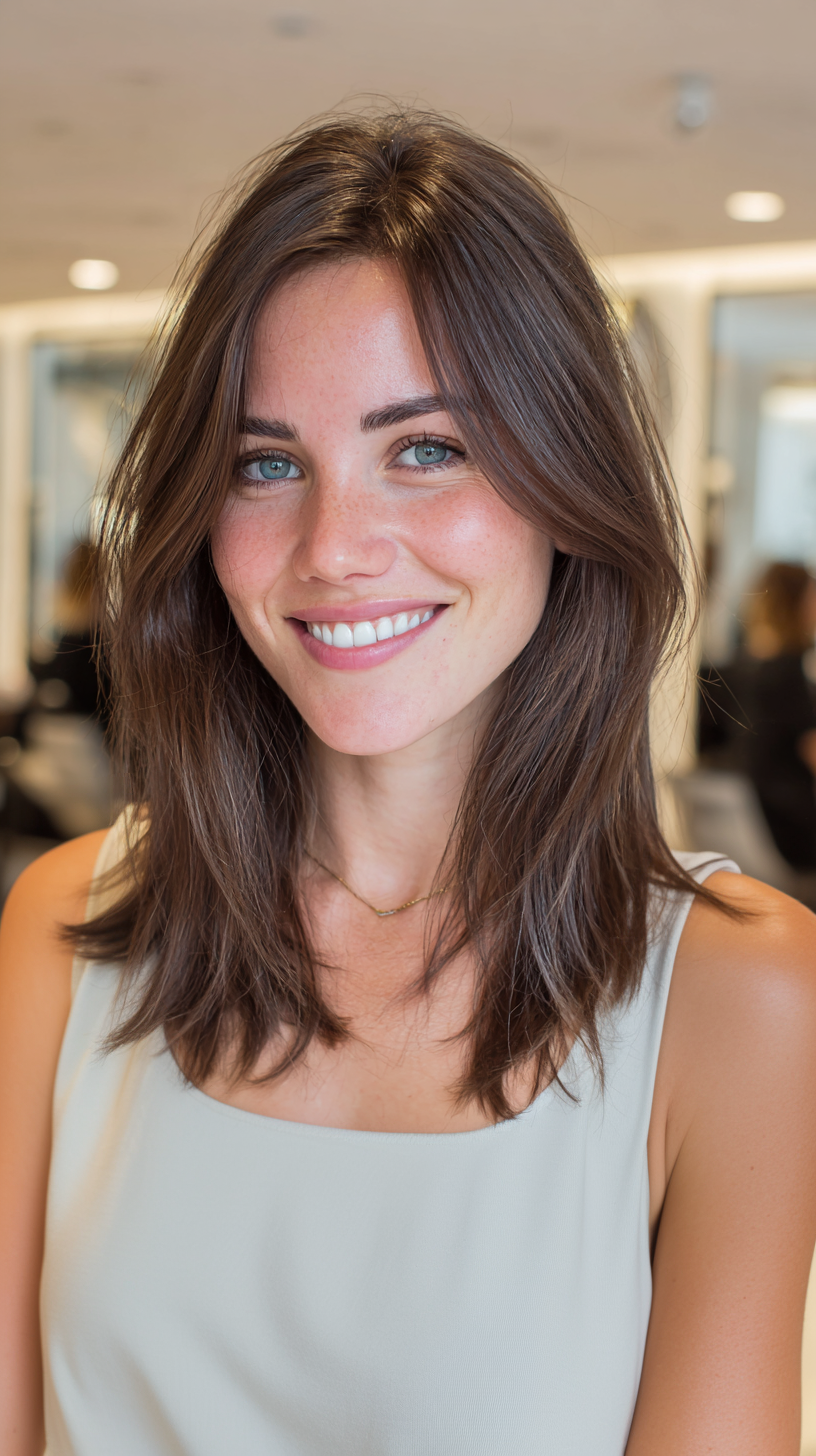 Casual Long Layered Cut with Soft Textured Ends