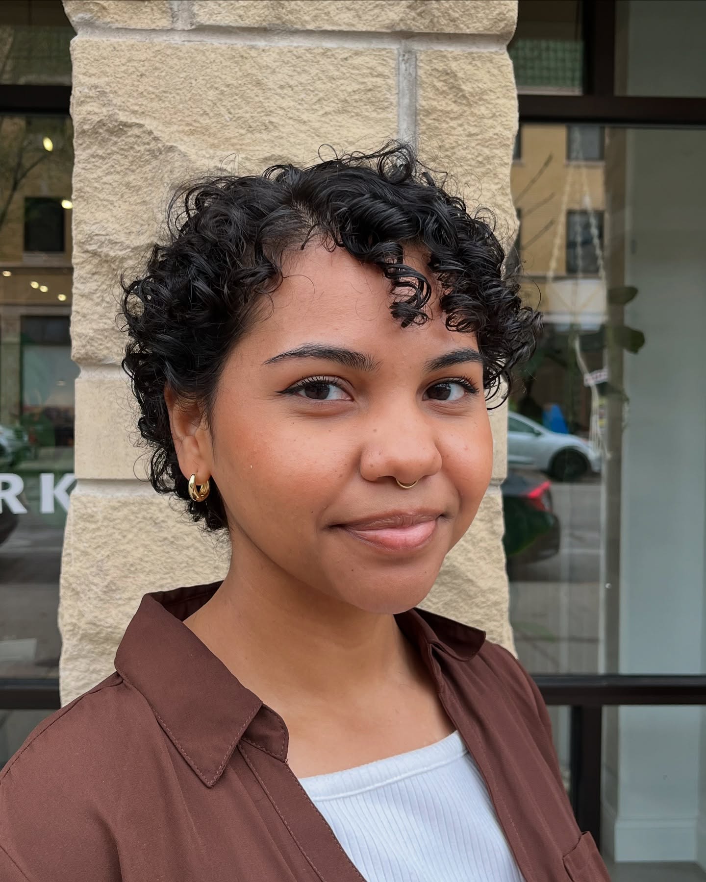 Chic Curly Short Crop with Defined Curls