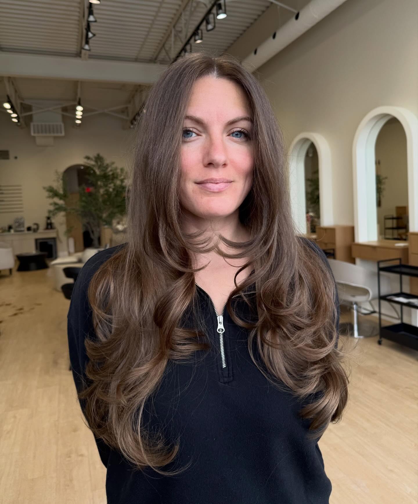 Chic Long Layered Cut with Soft Textured Ends