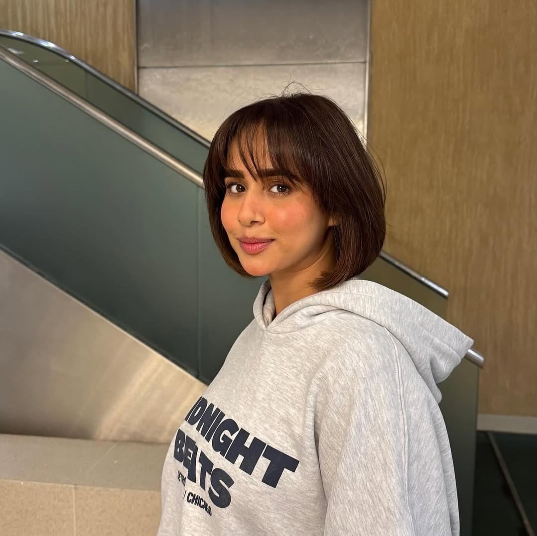 Chic Textured Bob with Soft Bangs