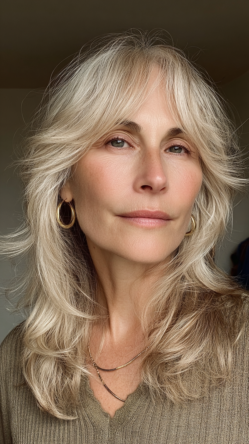 Elegant Softly Textured Boho Shag for Women Over 60