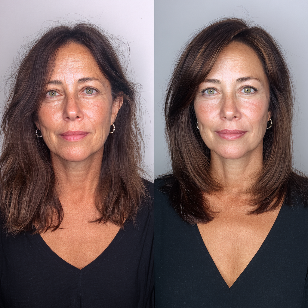 Modern Smooth Long Layers with Subtle Highlights