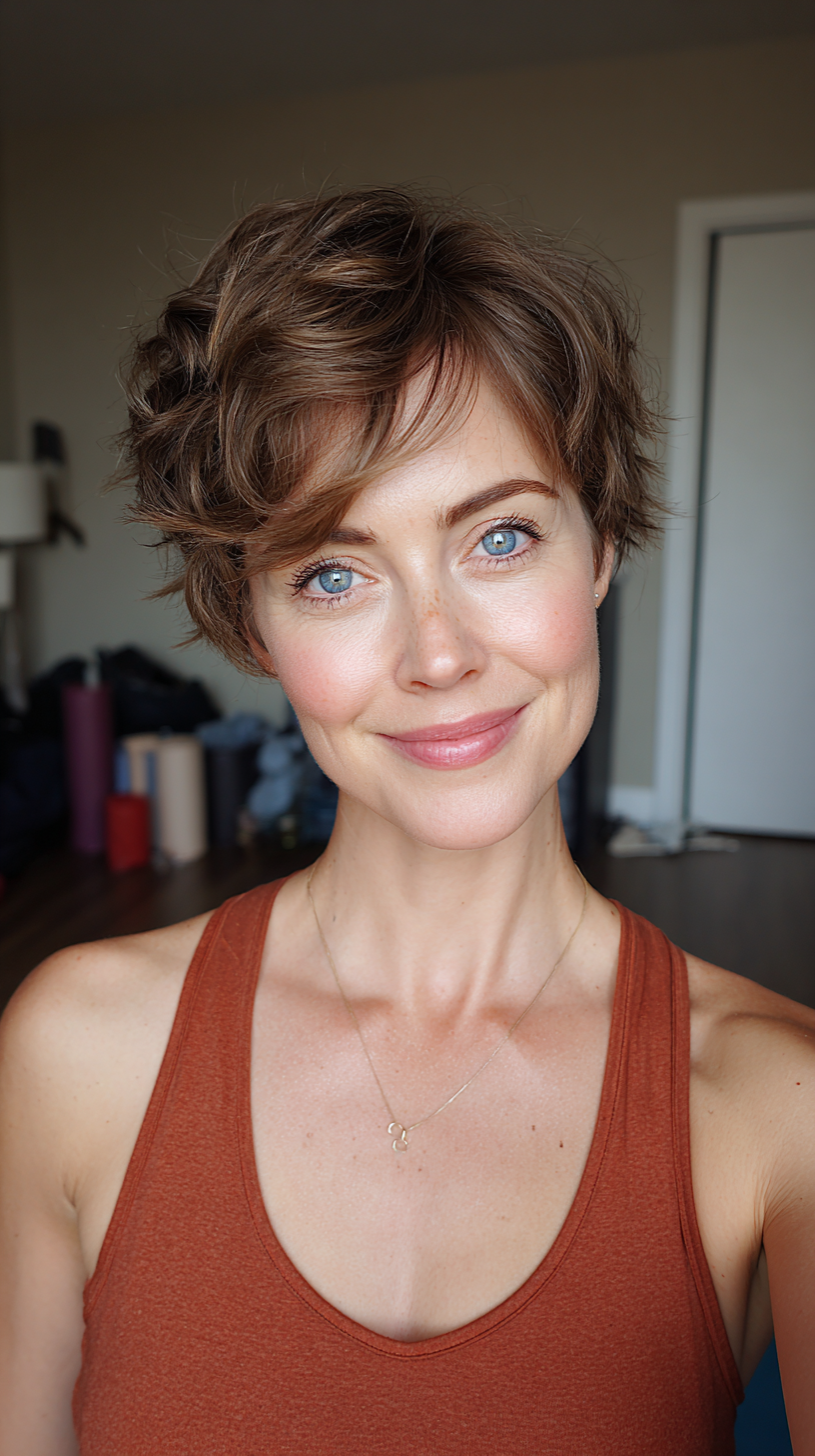Playful Textured Short Bob with Soft Waves