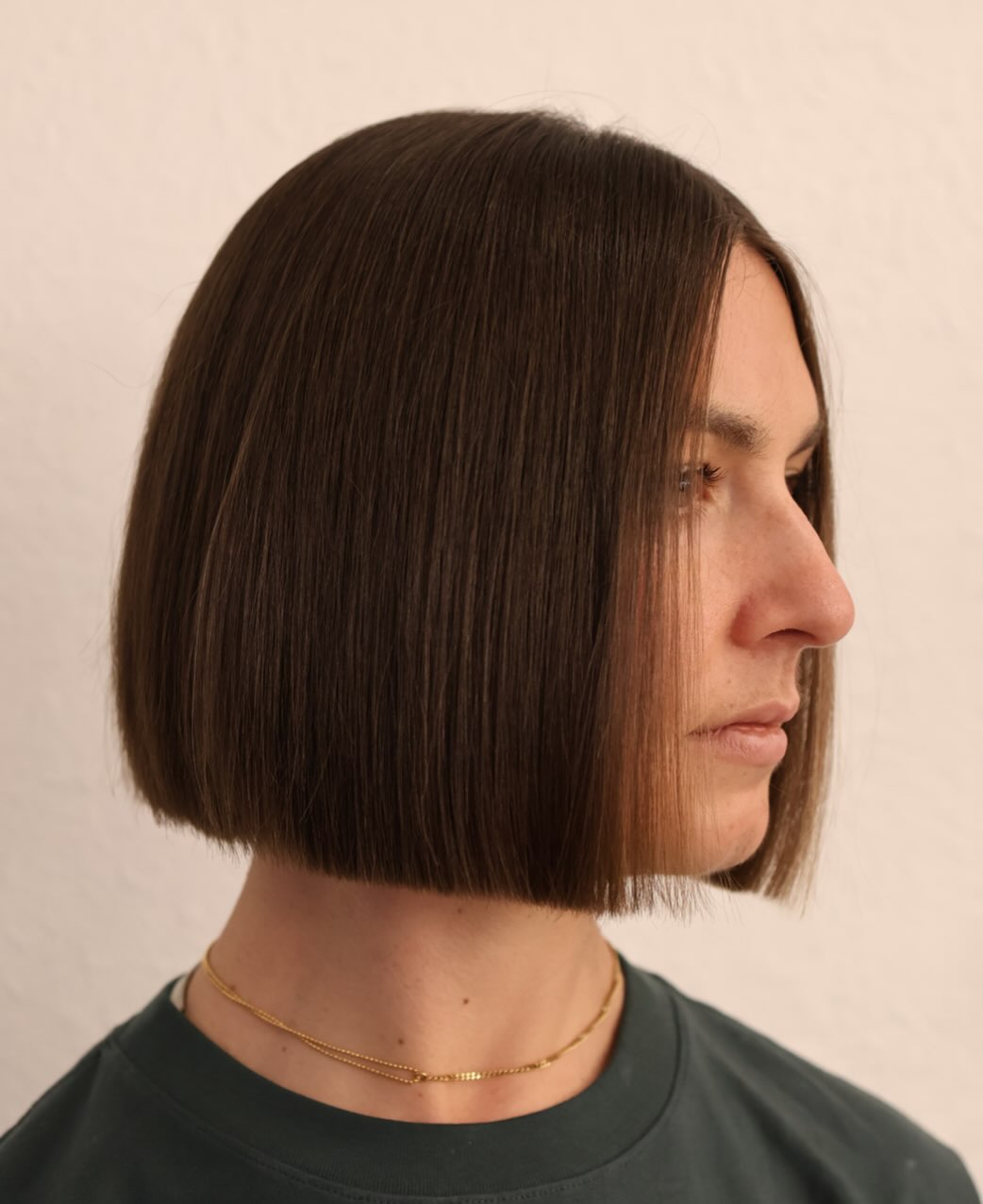 Sleek Blunt Bob with Subtle Shine