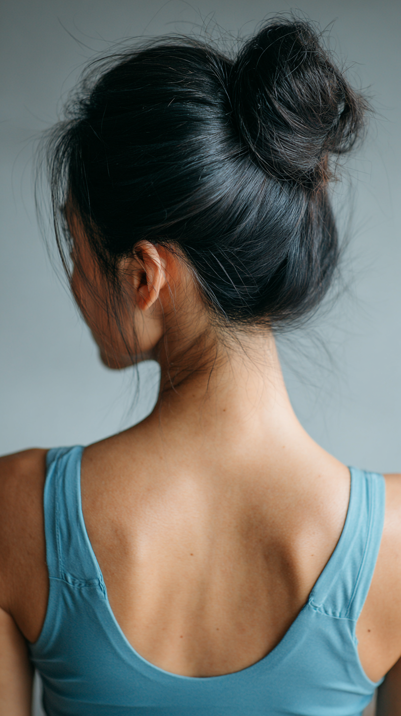 Sleek High Bun with Soft, Face-Framing Strands