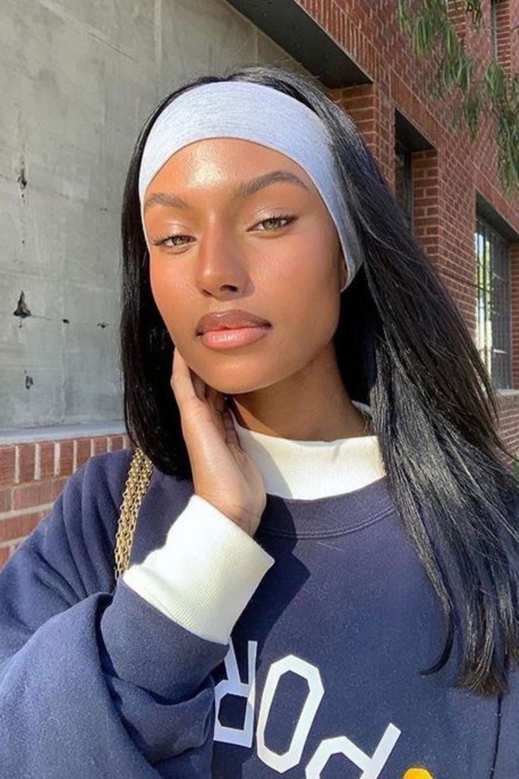 Sleek Long Straight Hair with Stylish Headband