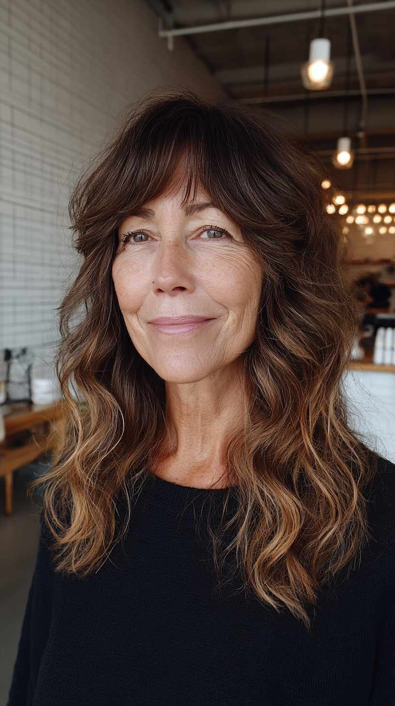 Soft Textured Boho Shag for Women Over 60