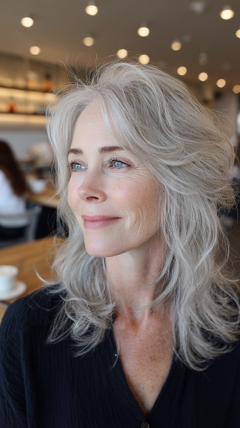 Softly Flipped Boho Shag for Women Over 60
