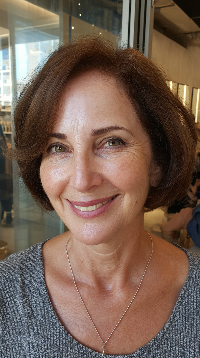 Softly Layered Shoulder-Length Bob