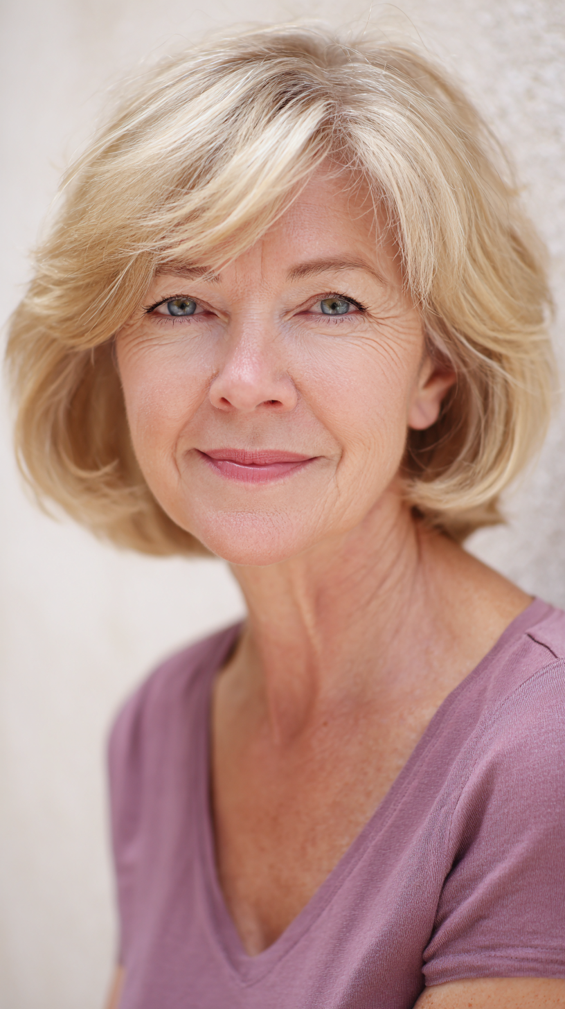 Softly Textured Mid-Length Bob with Gentle Waves