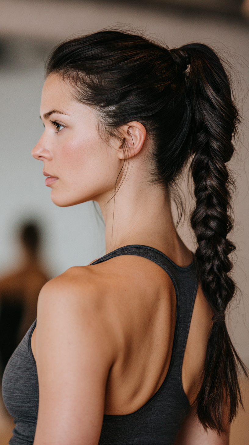Sporty Braided Ponytail for Active Lifestyles
