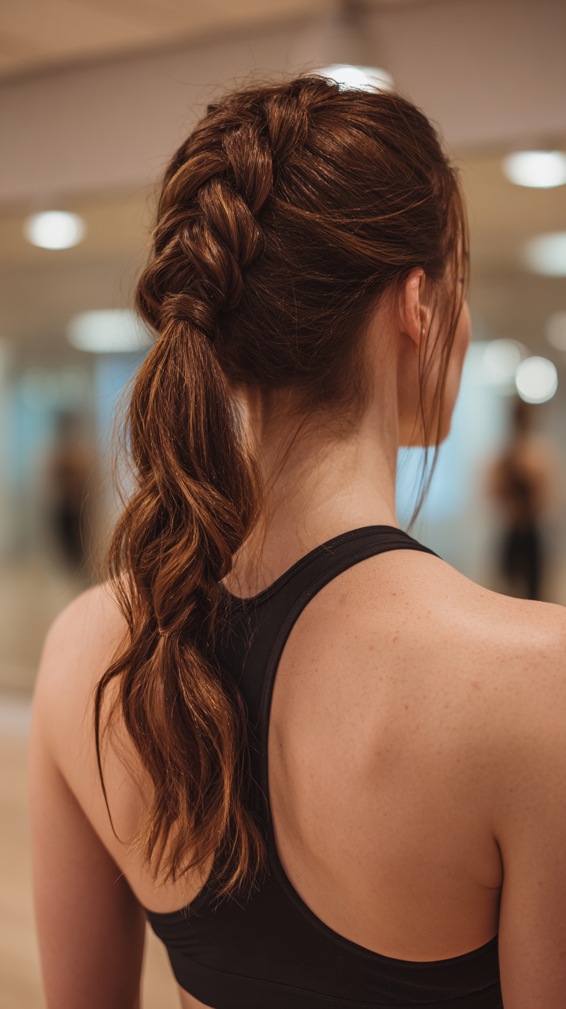 Textured Braided Ponytail with Soft Waves