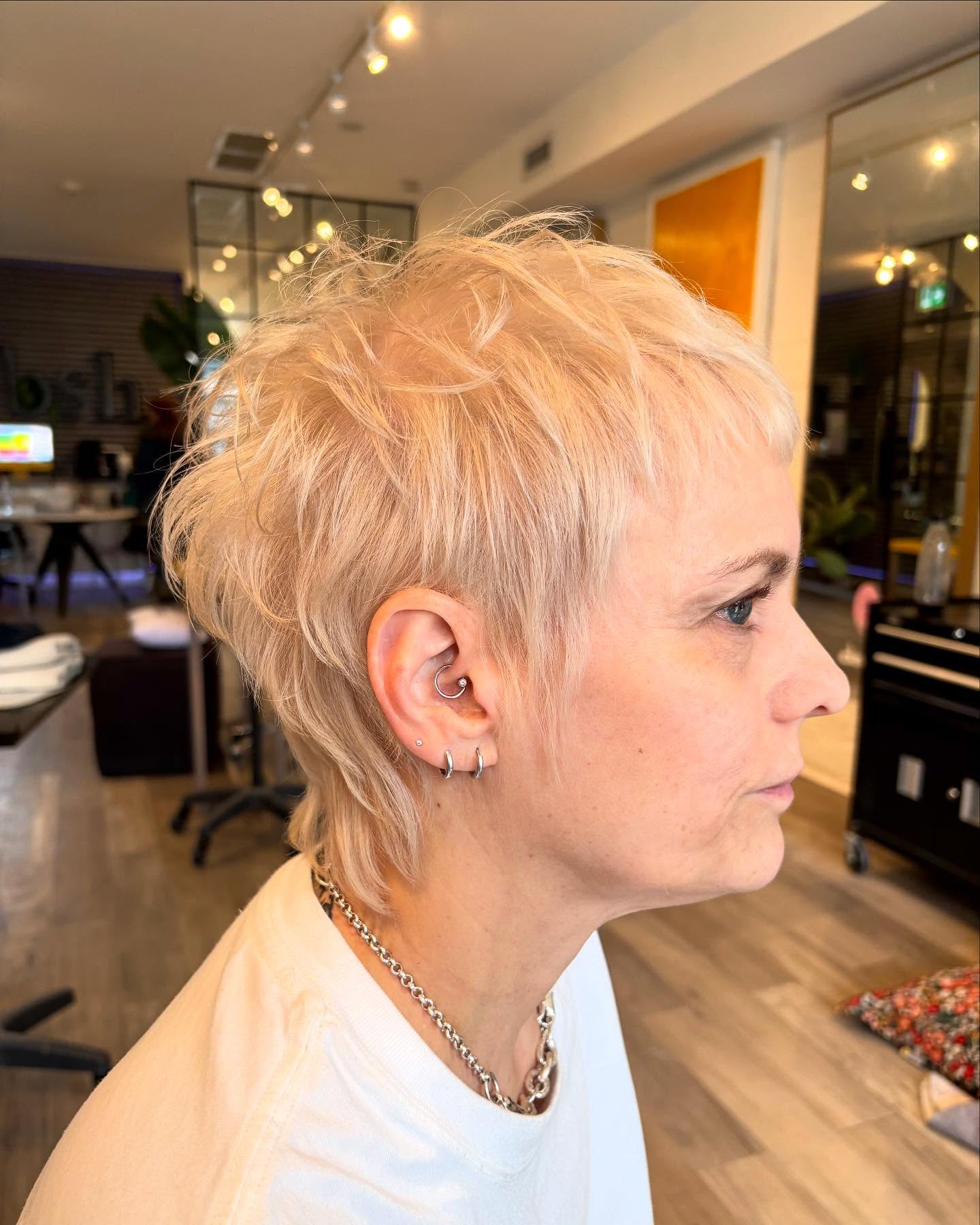 Textured Short Pixie Cut with Soft Volume